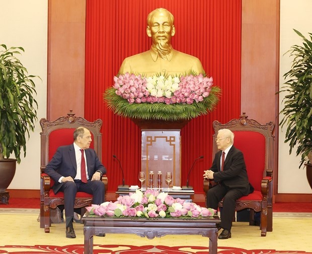 Party Chief Receives Russian Minister of Foreign Affairs Party Chief Receives Russian Minister of Foreign Affairs