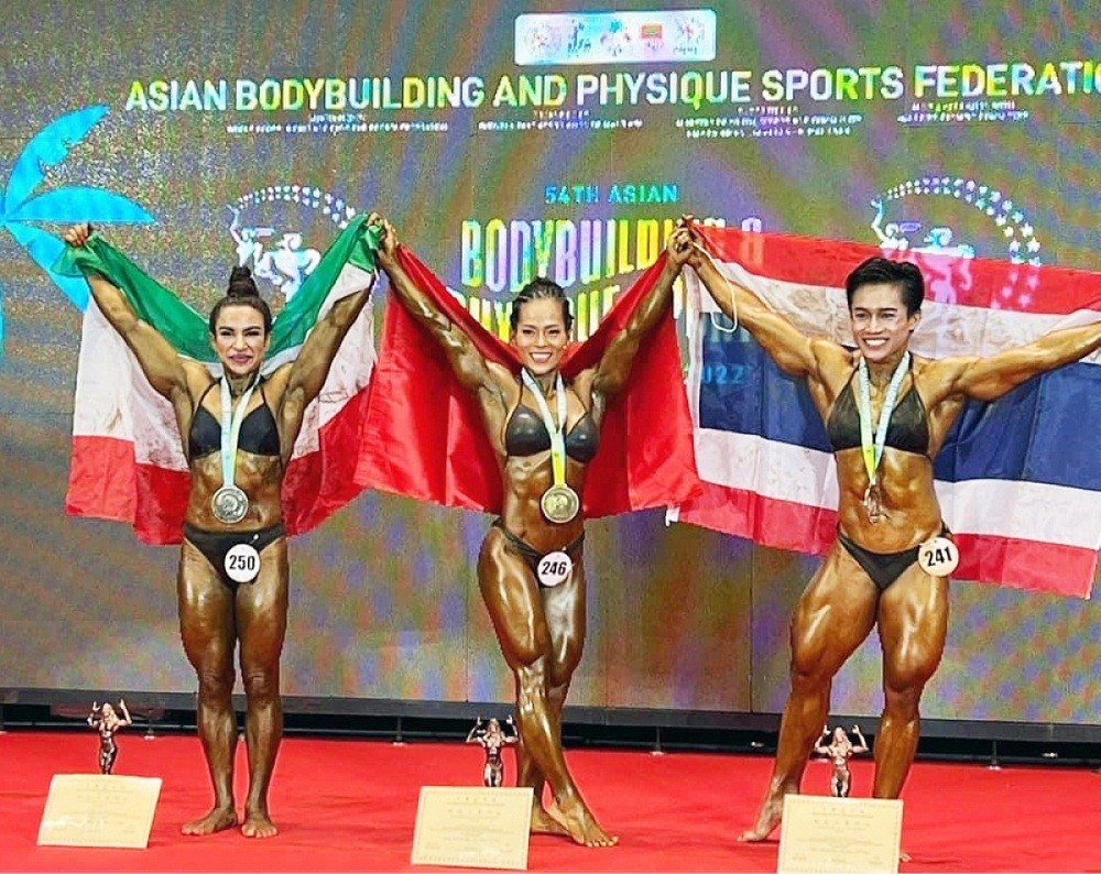 Vietnam Bags 4 Gold at Asian Bodybuilding and Physique Sports Championship 2022 Vietnam Bags 4 Gold at Asian Bodybuilding and Physique Sports Championship 2022