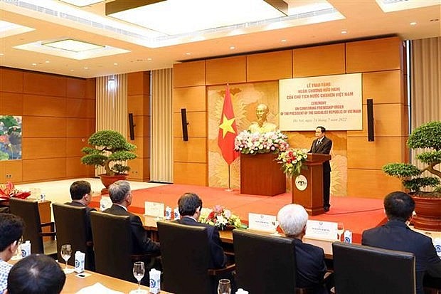 Permanent Vice Chairman of the National Assembly Tran Thanh Man speaks at the ceremony (Photo: VNA) Permanent Vice Chairman of the National Assembly Tran Thanh Man speaks at the ceremony (Photo: VNA)