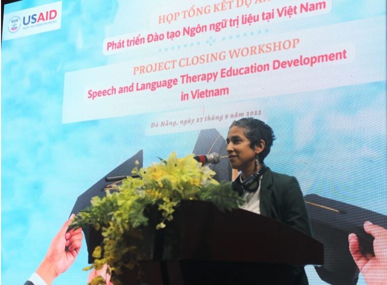 Ritu Tariyal – Director of the Reconciliation and Inclusive Development Office, USAID speaks at the event. Ritu Tariyal – Director of the Reconciliation and Inclusive Development Office, USAID speaks at the event.