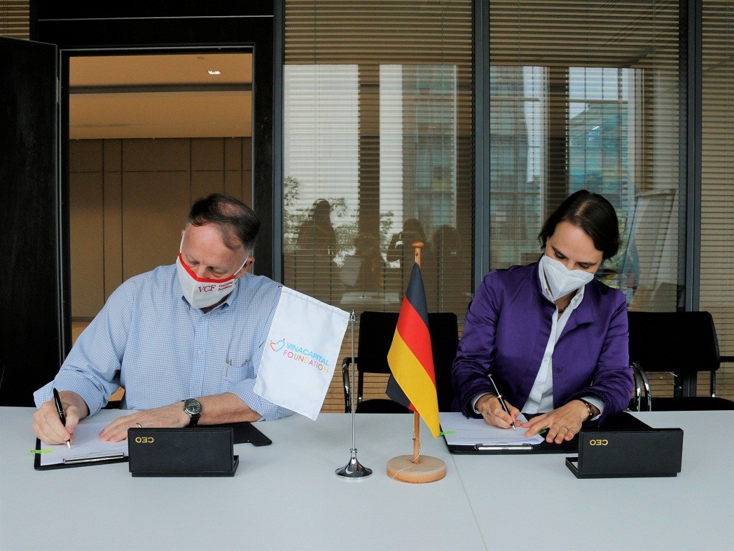 At the signing ceremony at the office of the German Consulate General in Ho Chi Minh City. Source: VCF At the signing ceremony at the office of the German Consulate General in Ho Chi Minh City. Source: VCF