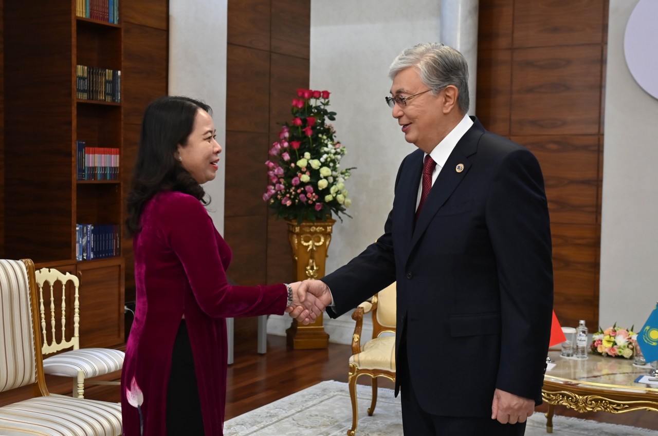 Vietnames Vice President Welcomed in Kazakhstan Vietnames Vice President Welcomed in Kazakhstan