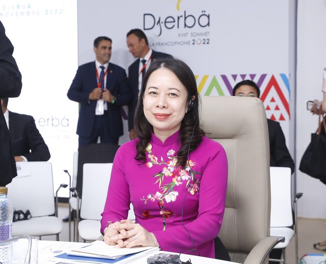 Vice President Vo Thi Anh Xuan attended the opening of the 18th Francophonie Summit. Photo: VNA Vice President Vo Thi Anh Xuan attended the opening of the 18th Francophonie Summit. Photo: VNA