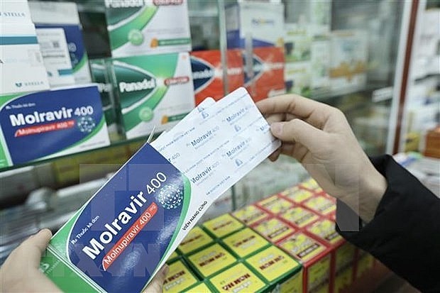 COVID-19 treatment drug Monulpiravir. Photo: VNA COVID-19 treatment drug Monulpiravir. Photo: VNA