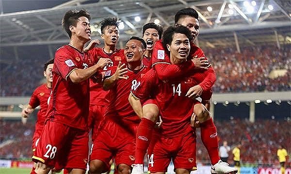 The Vietnamese national football team. Photo: thethao247.vn The Vietnamese national football team. Photo: thethao247.vn