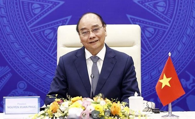 President Nguyen Xuan Phuc at the event. Photo: VNA President Nguyen Xuan Phuc at the event. Photo: VNA