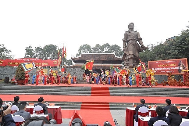 An art performance at the festival. Photo: VNA An art performance at the festival. Photo: VNA