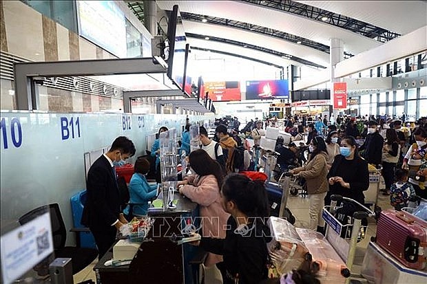 Noi Bai International Airport on January 16, one week before the celebration of Lunar New Year (Tet) festival. (Photo: VNA) Noi Bai International Airport on January 16, one week before the celebration of Lunar New Year (Tet) festival. (Photo: VNA)