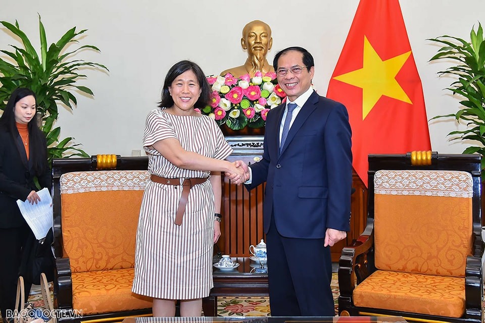 At the reception. Photo: baoquocte.vn