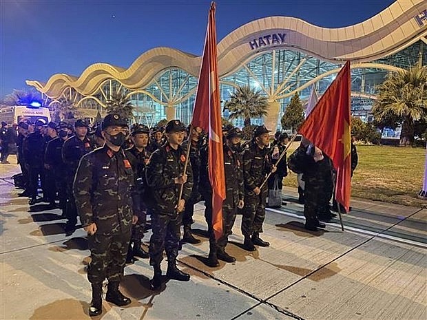 Vietnam People’s Army soldiers arrive in Hatay (Photo: VNA) Vietnam People’s Army soldiers arrive in Hatay (Photo: VNA)