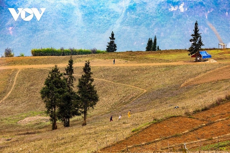Suoi Thau Steppe in the northern mountainous province of Ha Giang Suoi Thau Steppe in the northern mountainous province of Ha Giang
