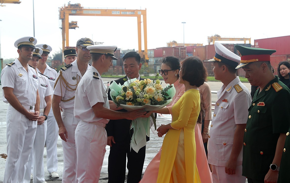 French Frigate Prairial Visits Hai Phong City French Frigate Prairial Visits Hai Phong City