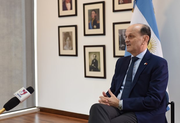 Argentinian Ambassador to Vietnam Luis Pablo Maria Beltramino. Photo: VNA Argentinian Ambassador to Vietnam Luis Pablo Maria Beltramino. Photo: VNA