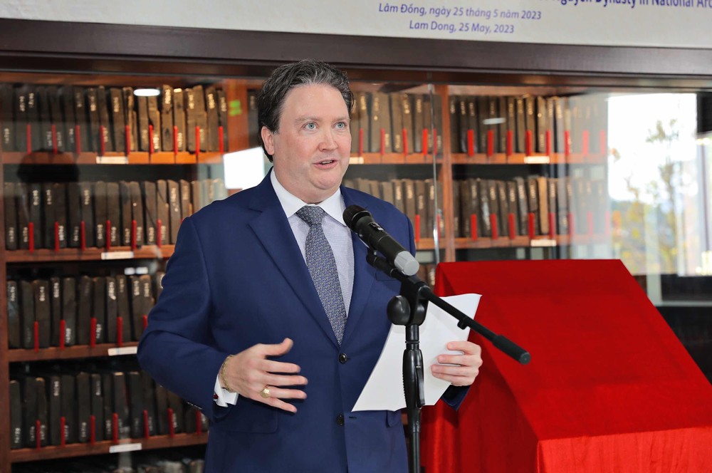 US Ambassador to Vietnam Marc Knapper speaks at the event. US Ambassador to Vietnam Marc Knapper speaks at the event.