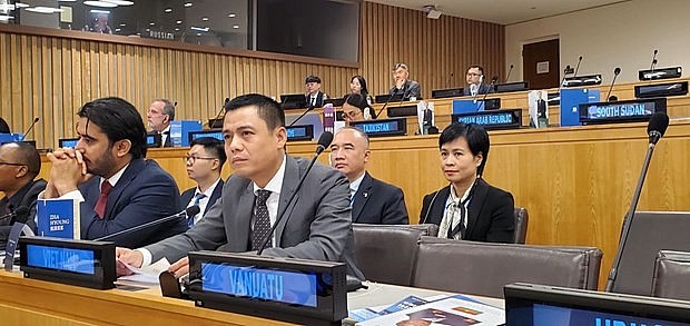 Ambassador Dang Hoang Giang at the event (Photo: VNA) Ambassador Dang Hoang Giang at the event (Photo: VNA)