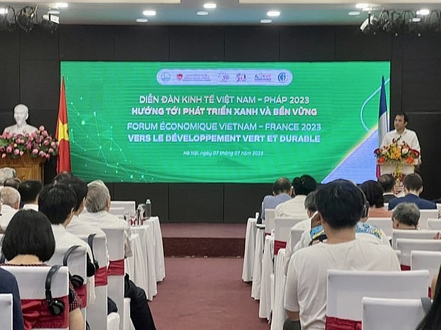 At the Vietnam-France 2023 Economic Forum. (Photo: VGP) At the Vietnam-France 2023 Economic Forum. (Photo: VGP)