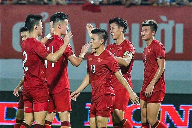 The Vietnamese national team ranks 95 in the world. Photo laodong.vn The Vietnamese national team ranks 95 in the world. Photo laodong.vn