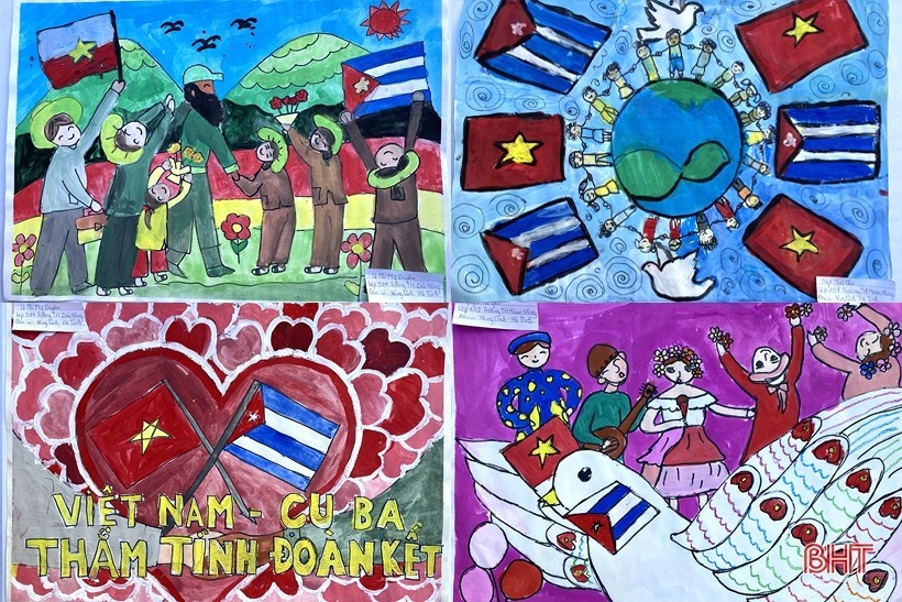 Vietnam - Cuba Painting Contest Received Vigorous Response from Children Vietnam - Cuba Painting Contest Received Vigorous Response from Children