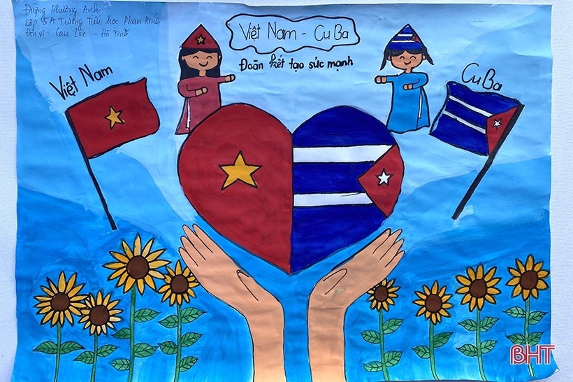 Vietnam - Cuba Painting Contest Received Vigorous Response from Children Vietnam - Cuba Painting Contest Received Vigorous Response from Children
