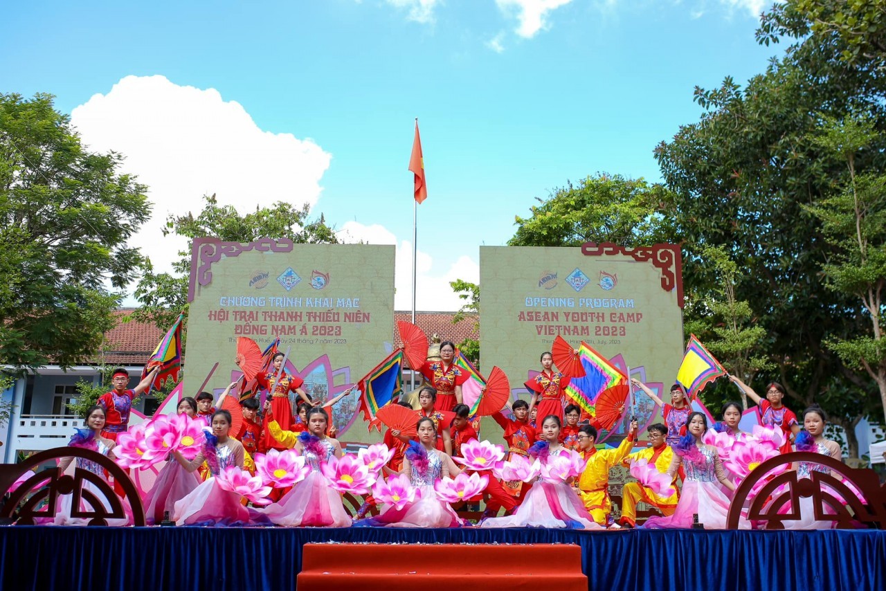 The Opening Ceremony of the Camp. Photo:Vietnam - Asean Youth Camp 2023 The Opening Ceremony of the Camp. Photo:Vietnam - Asean Youth Camp 2023