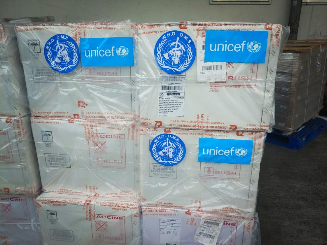 Over UNICEF's 185,000 Doses of 5-in-1 Vaccine Arrived in Vietnam Over UNICEF's 185,000 Doses of 5-in-1 Vaccine Arrived in Vietnam