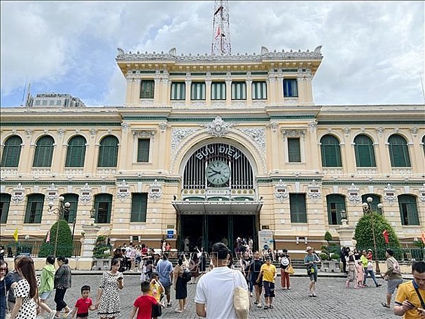 Located in the heart of Ho Chi Minh City’s District 1, the Central Post Office is one of the city’s oldest buildings, an attractive destination for local and foreign visitors. (Photo: VNA) Located in the heart of Ho Chi Minh City’s District 1, the Central Post Office is one of the city’s oldest buildings, an attractive destination for local and foreign visitors. (Photo: VNA)