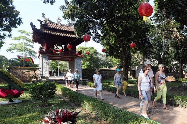 Temple of Literature - an attractive destination for foreign tourists. (Photo: VNA) Temple of Literature - an attractive destination for foreign tourists. (Photo: VNA)