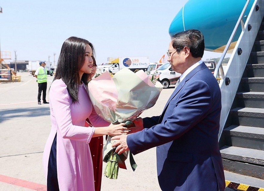 PM Pham Minh Chinh is welcomed at Sao Paulo International Airport of Brazil on September 23. (Photo: VNA) PM Pham Minh Chinh is welcomed at Sao Paulo International Airport of Brazil on September 23. (Photo: VNA)