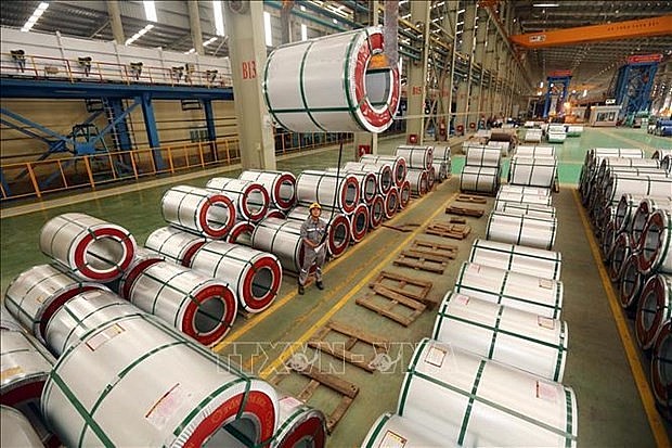 Steel is one of the Vietnamese products subjected to trade defence investigations by the US. Photo: VNA Steel is one of the Vietnamese products subjected to trade defence investigations by the US. Photo: VNA