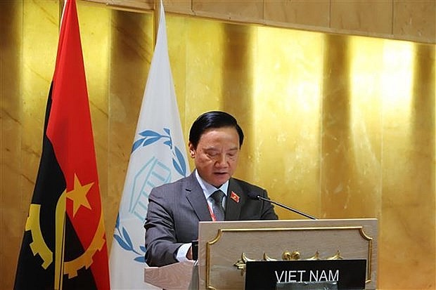 Deputy Chairman of the National Assembly (NA) Nguyen Khac Dinh speaks at the event. (Photo: VNA) Deputy Chairman of the National Assembly (NA) Nguyen Khac Dinh speaks at the event. (Photo: VNA)