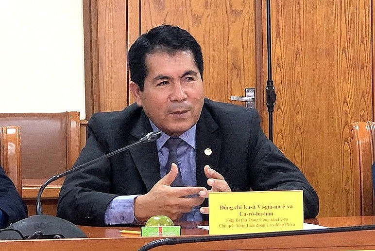 President of VGCL Receives Secretary General of Peruvian Communist Party President of VGCL Receives Secretary General of Peruvian Communist Party