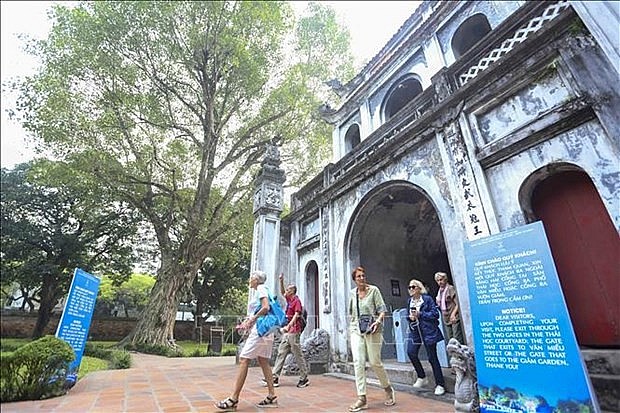 The Temple of Literature in Hanoi is a magnet for both Vietnamese and international visitors. (Photo: VNA) The Temple of Literature in Hanoi is a magnet for both Vietnamese and international visitors. (Photo: VNA)