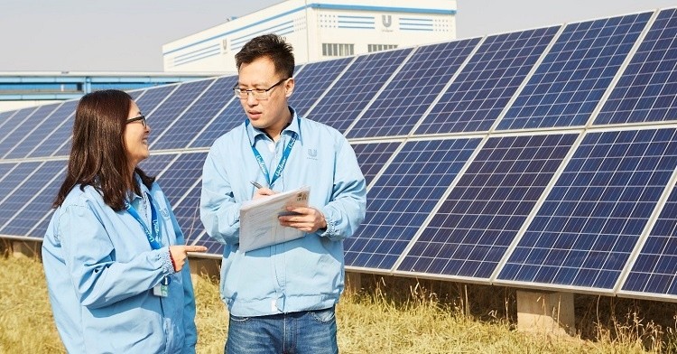 A solar power system at a ULV factory in Vietnam A solar power system at a ULV factory in Vietnam