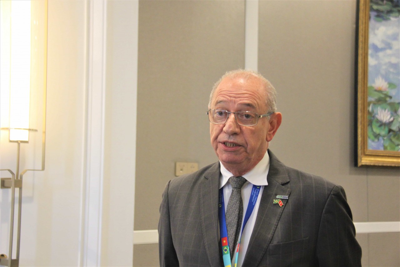 Chairman of the Brazilian Animal Feed Manufacturers Association (ABRA) Décio Coutinho (Photo: Mai Anh)