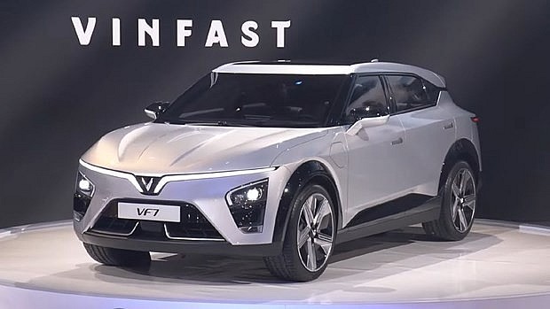 A C-segment smart electric car model - VF 7 of Vinfast (Photo: Vinfast) A C-segment smart electric car model - VF 7 of Vinfast (Photo: Vinfast)