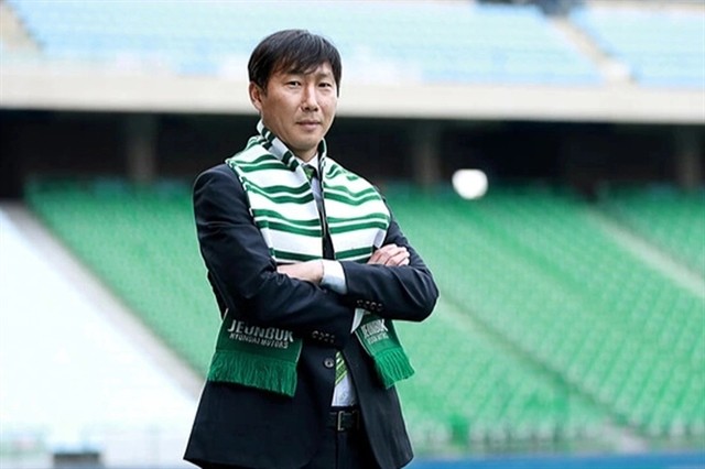 Kim Sang-sik seen when he was coach of South Korean former champion Jeonbuk Hyundai Motors. Photo: SB Kim Sang-sik seen when he was coach of South Korean former champion Jeonbuk Hyundai Motors. Photo: SB