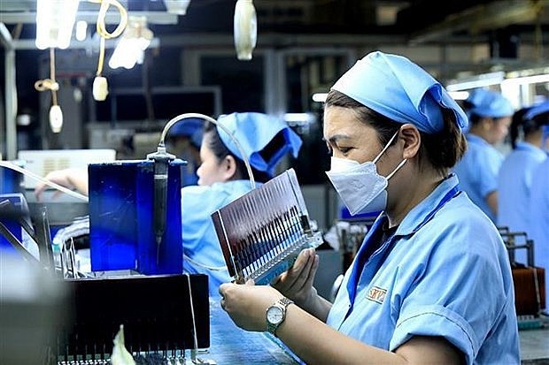 Workers at a factory of the Japanese-invested Sankoh Vietnam Co. Ltd in Hoa Binh province (Photo: VNA) Workers at a factory of the Japanese-invested Sankoh Vietnam Co. Ltd in Hoa Binh province (Photo: VNA)