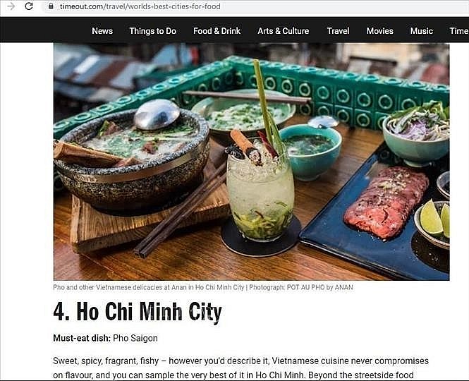 Ho Chi Minh City named as world’s fourth-best foodie city (Photo: timeout.com) Ho Chi Minh City named as world’s fourth-best foodie city (Photo: timeout.com)