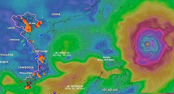 Three to four tropical storms are expected to hit Vietnam till year’s end. (Photo: VNDMS) Three to four tropical storms are expected to hit Vietnam till year’s end. (Photo: VNDMS)