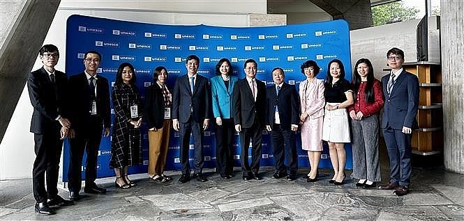 A Vietnamese delegation to the event (Photo: VNA) A Vietnamese delegation to the event (Photo: VNA)