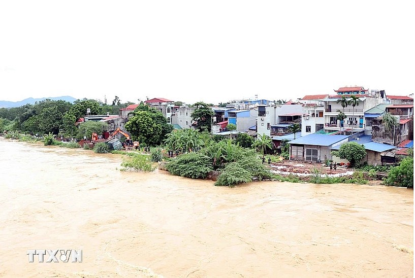 Typhoon Yagi has caused the serious flooding in some northern localities. (Photo: VNA) Typhoon Yagi has caused the serious flooding in some northern localities. (Photo: VNA)