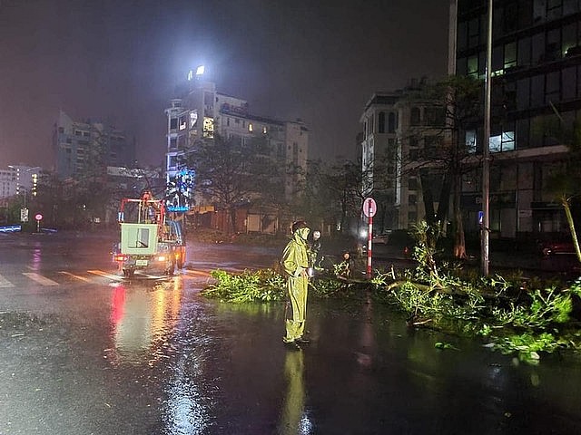Serious damage caused by Typhoon Yagi in Hai Phong City. Serious damage caused by Typhoon Yagi in Hai Phong City.