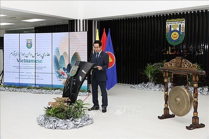 Vietnamese Ambassador in Brunei Tran Anh Vu speaks at the event. (Photo: VNA) Vietnamese Ambassador in Brunei Tran Anh Vu speaks at the event. (Photo: VNA)
