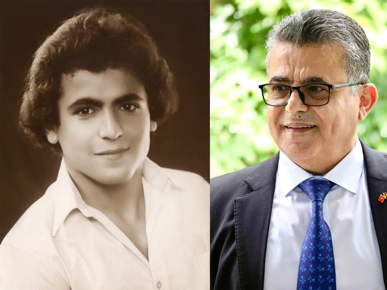 Ambassador Saadi Salama during his studies in Vietnam in the 1980s (left) and in the present. (Photo: FB/Character) Ambassador Saadi Salama during his studies in Vietnam in the 1980s (left) and in the present. (Photo: FB/Character)