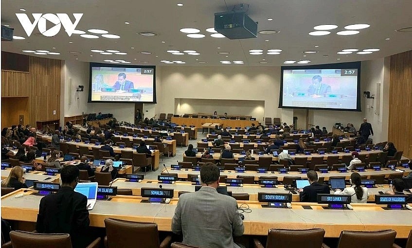 At the meeting of the Social, Humanitarian and Cultural Affairs Committee of the 79th Session of the United Nations General Assembly. At the meeting of the Social, Humanitarian and Cultural Affairs Committee of the 79th Session of the United Nations General Assembly.