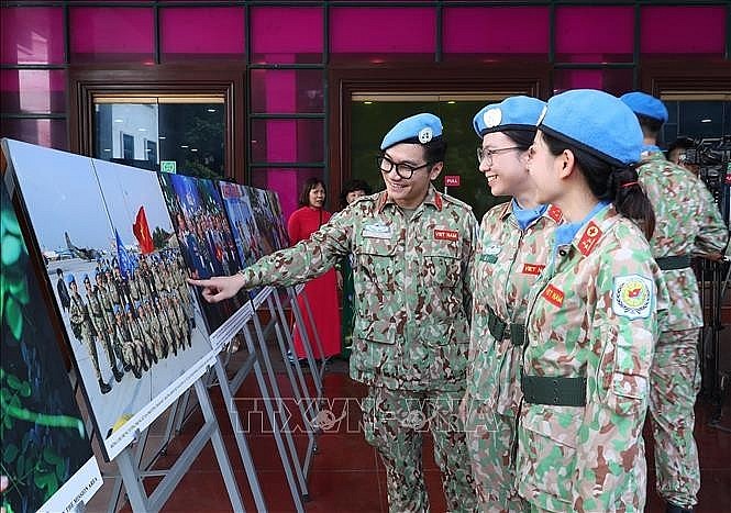 Vietnamese female peacekeepers. (Photo: VNA) Vietnamese female peacekeepers. (Photo: VNA)