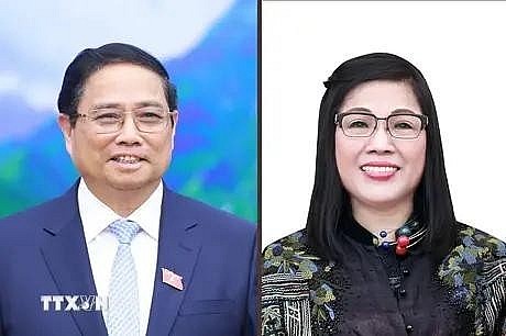 Prime Minister Pham Minh Chinh and his spouse (Photo: VNA) Prime Minister Pham Minh Chinh and his spouse (Photo: VNA)