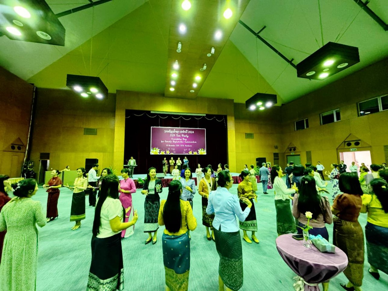 Annual Tea Party Strengthens Bonds among Female Diplomats in Laos Annual Tea Party Strengthens Bonds among Female Diplomats in Laos