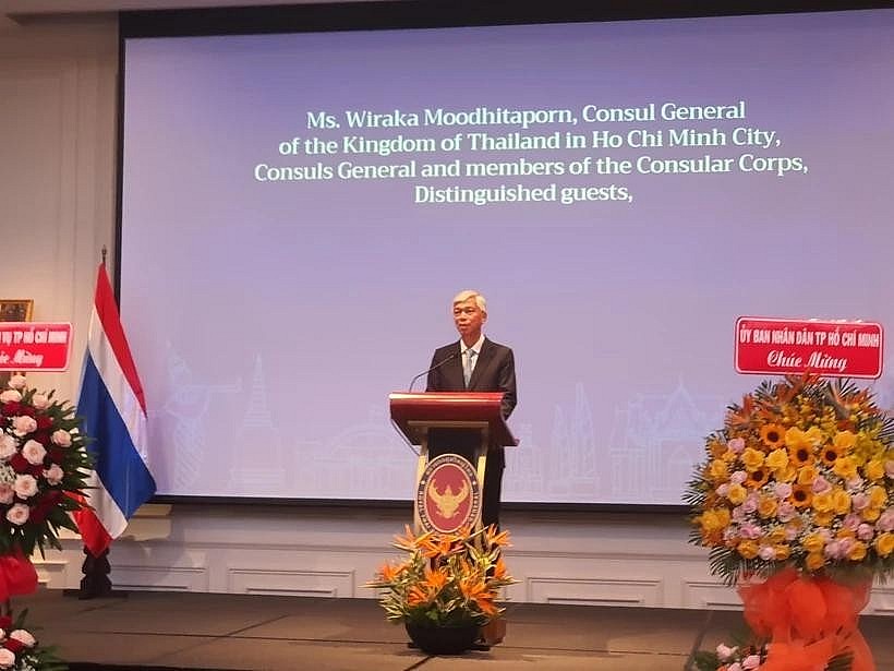 Vice Chairman of the HCM City People's Committee Vo Van Hoan speaks at the event. (Photo: sggp.org) Vice Chairman of the HCM City People's Committee Vo Van Hoan speaks at the event. (Photo: sggp.org)