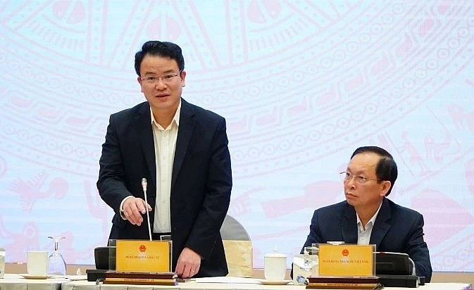 Deputy Minister of Planning and Investment Tran Quoc Phuong speaks at the meeting. Deputy Minister of Planning and Investment Tran Quoc Phuong speaks at the meeting.